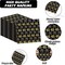 200Pcs 65th Birthday Party Supplies Happy 65th Birthday Gold Black Tableware Dinnerware Set 65 Years Old Plates and Napkins